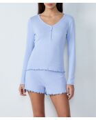 Pollin T hemelsblauw t-shirt