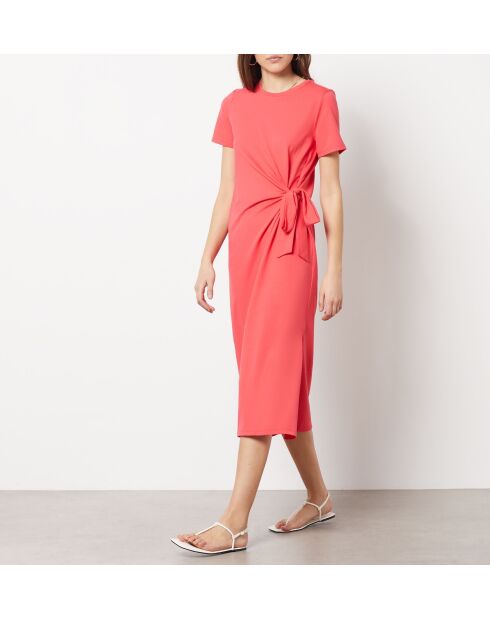 Lachsfarbenes pfirsichfarbenes Kleid Suzette