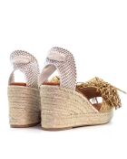 Sandales compensées 0008 naturelles - Talon : 7,3 cm