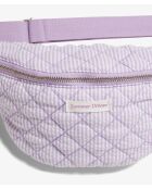 Borsa a marsupio a forma di banana con stampa su sfondo viola