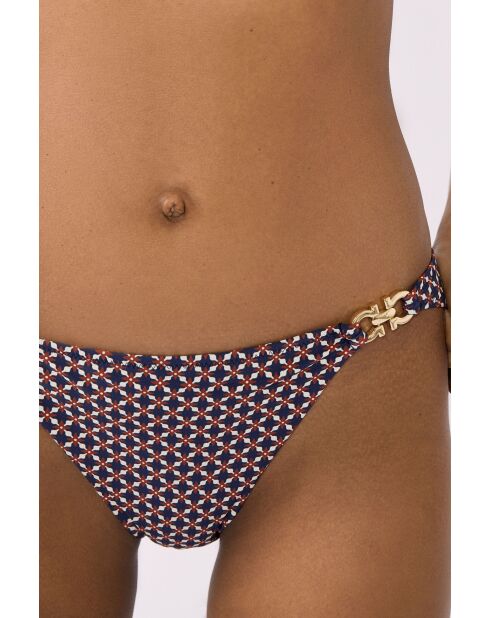 Joe Standard Bikinihose mit marineblauem Aufdruck