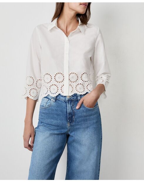 Chemise Victorine brod écru