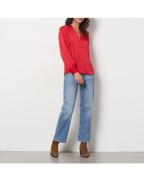 Een polya rood overhemd