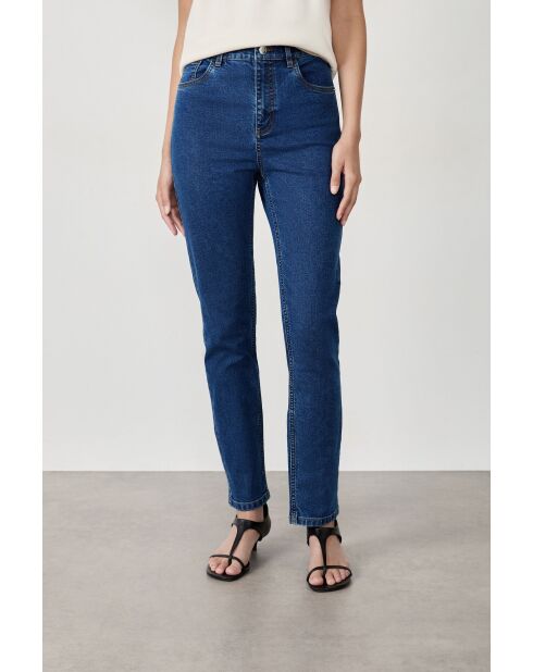 Slim koningsblauwe broek