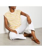 Gelbes gestreiftes T-Shirt Cilino