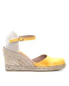 Sandales compensées Nuria Buggy jaunes - Talon : 6,5 cm