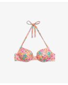 Klassischer Push-up-BH mit Bügel und mehrfarbiger Bonita-Muschel