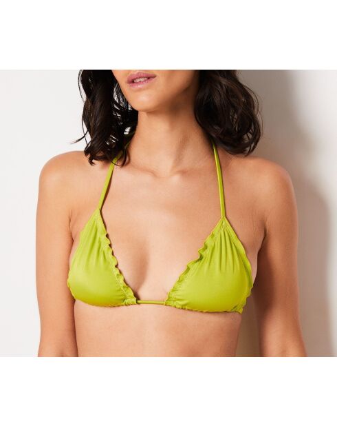 Sujetador sin marco triangular y sin concha Roja Anis