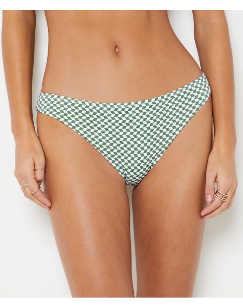 Standard-Bikinihose Vaiana in Weiß und Grün