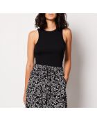 Idyle-broek gedrukt op een zwarte achtergrond