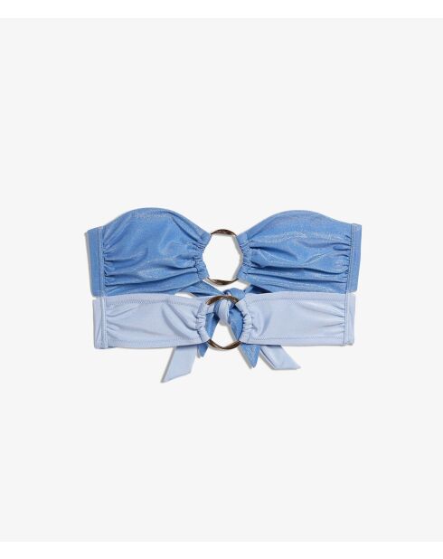 Reggiseno a fascia non imbottito blu Rumba