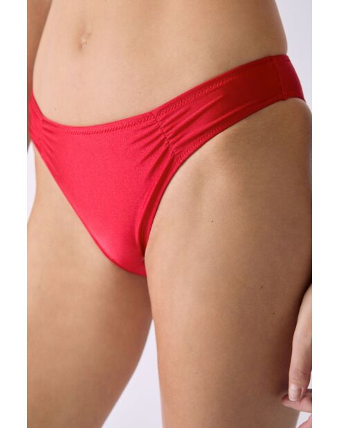 Negara rood hoogopgesneden bikinibroekje