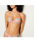 Klassischer Push-up-BH mit Bügel und mehrfarbiger Bonita-Muschel