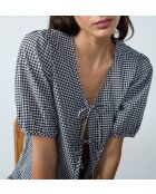 Blusa Poupa stampata su fondo bianco