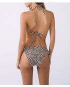 Bikinihose Palamos mit ecrufarbenem Aufdruck