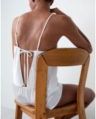 Set cadeau - Pyjama deux pièces Sussie blanc