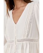 Ecru geborduurd Anny shirt