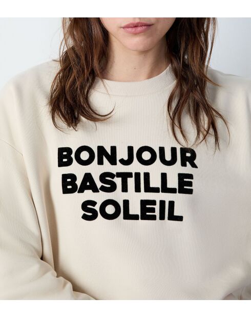 Sweatshirt Gomara écru