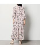 Inesa jurk Lichtroze achtergrondprint