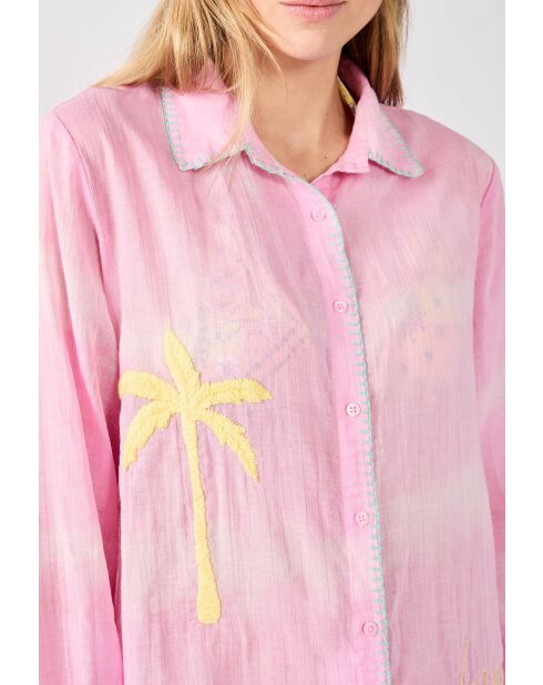 Arizonalove poederroze shirt met lange mouwen