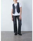 Gilet in giada grigia