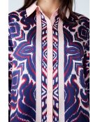 Venus shirt met roze achtergrondprint