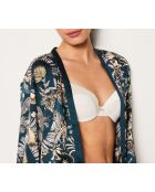 Negligee Wilde con stampa a fondo verde