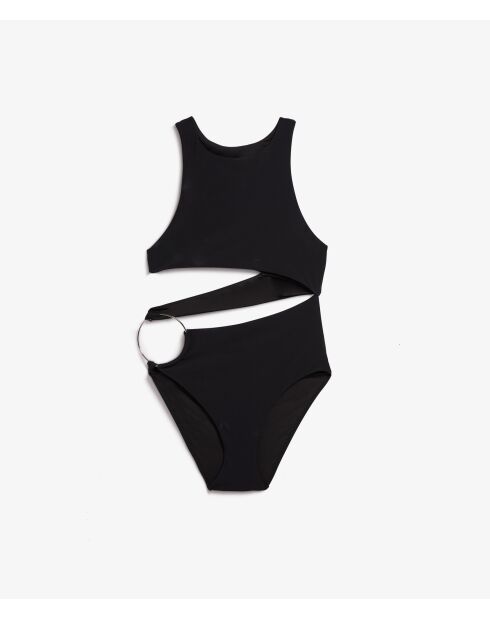 Traje de baño de 1 pieza sin marco, 1 en concha de paea negra