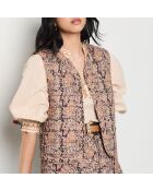 Giacca Italia con stampa a fondo verde