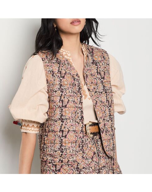 Veste Italy imprimé  fond  vert