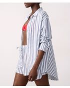 Adria b SPE blau-weiß gestreiftes Langarmhemd