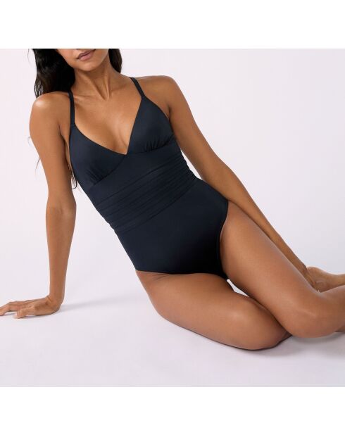 Maillot de bain 1 pièce sans armature moon noir