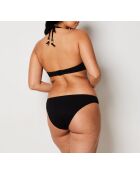 Idyllische zwarte triangelbeha met beugel zonder schelp