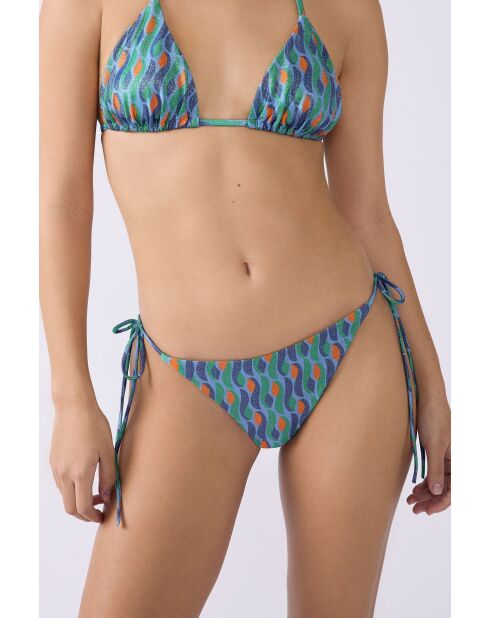 Nouette Sao Bikinihose mit grünem Hintergrundprint
