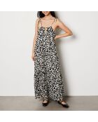 Caetana-Kleid gedruckt auf weißem Hintergrund