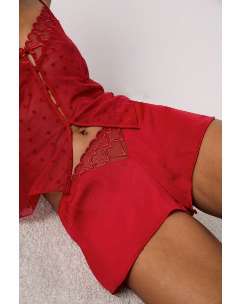 Rode korte broek Declaration