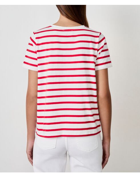 Rotes gestreiftes T-Shirt Jonita