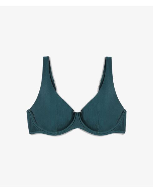 Caleta lycgroene klassieke bh met beugel en zonder schelp