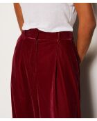 Merida bordeauxrode broek