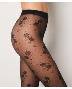 Glam panty's gedrukt op een zwarte achtergrond