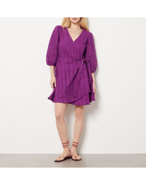 Vestido Ulys bordado en ciruela