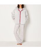 Pigiama a tre pezzi grigio Germin