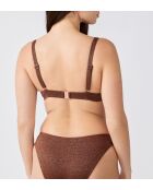 Klassieke bh met beugel en zonder schelp Helio bruin