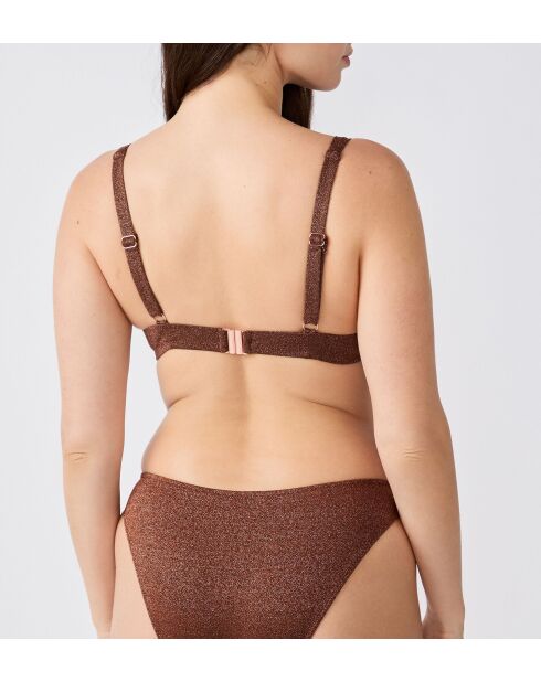 Klassischer BH mit Bügel und ohne Schale Helio braun