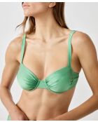 Mooka groene klassieke bh met beugel en zonder schelp
