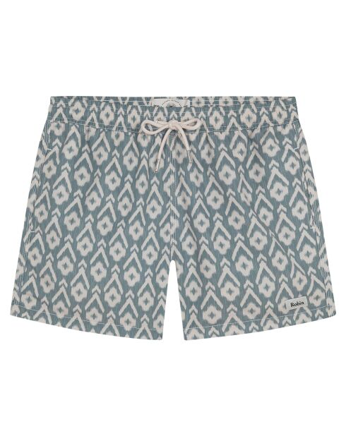 Short de bain Ikat bleu