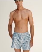 Short de bain Ikat bleu