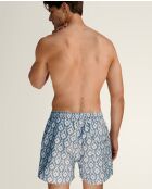 Short de bain Ikat bleu