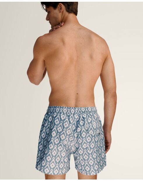 Short de bain Ikat bleu