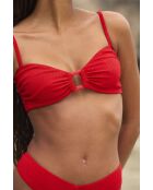 Zagara roter Bralette-BH ohne Bügel und ohne Schale